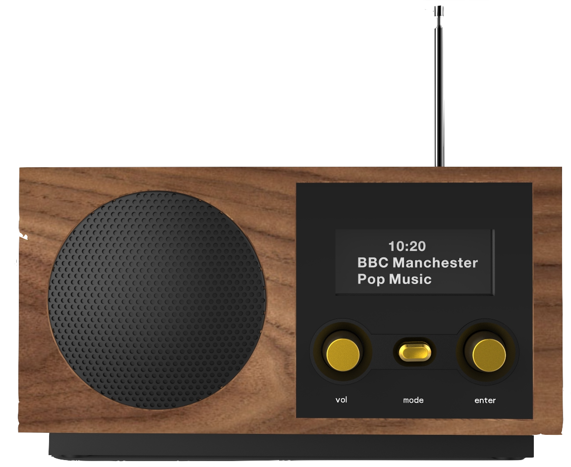 Radio DAB con altavoz de 3 pulgadas con licencia AAC para DAB+