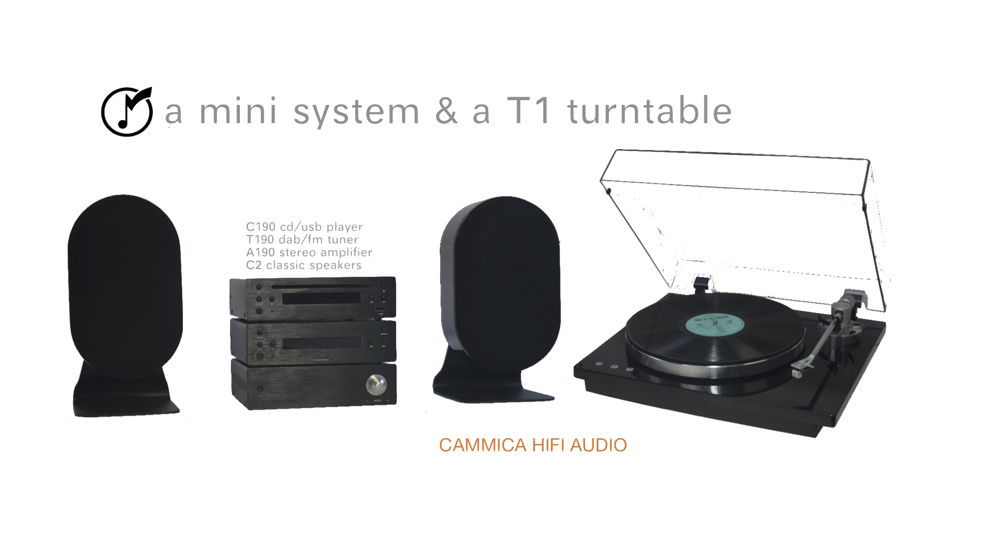 Sistema MINI HIFI con reproductor de CD, amplificador estéreo, sintonizador DAB