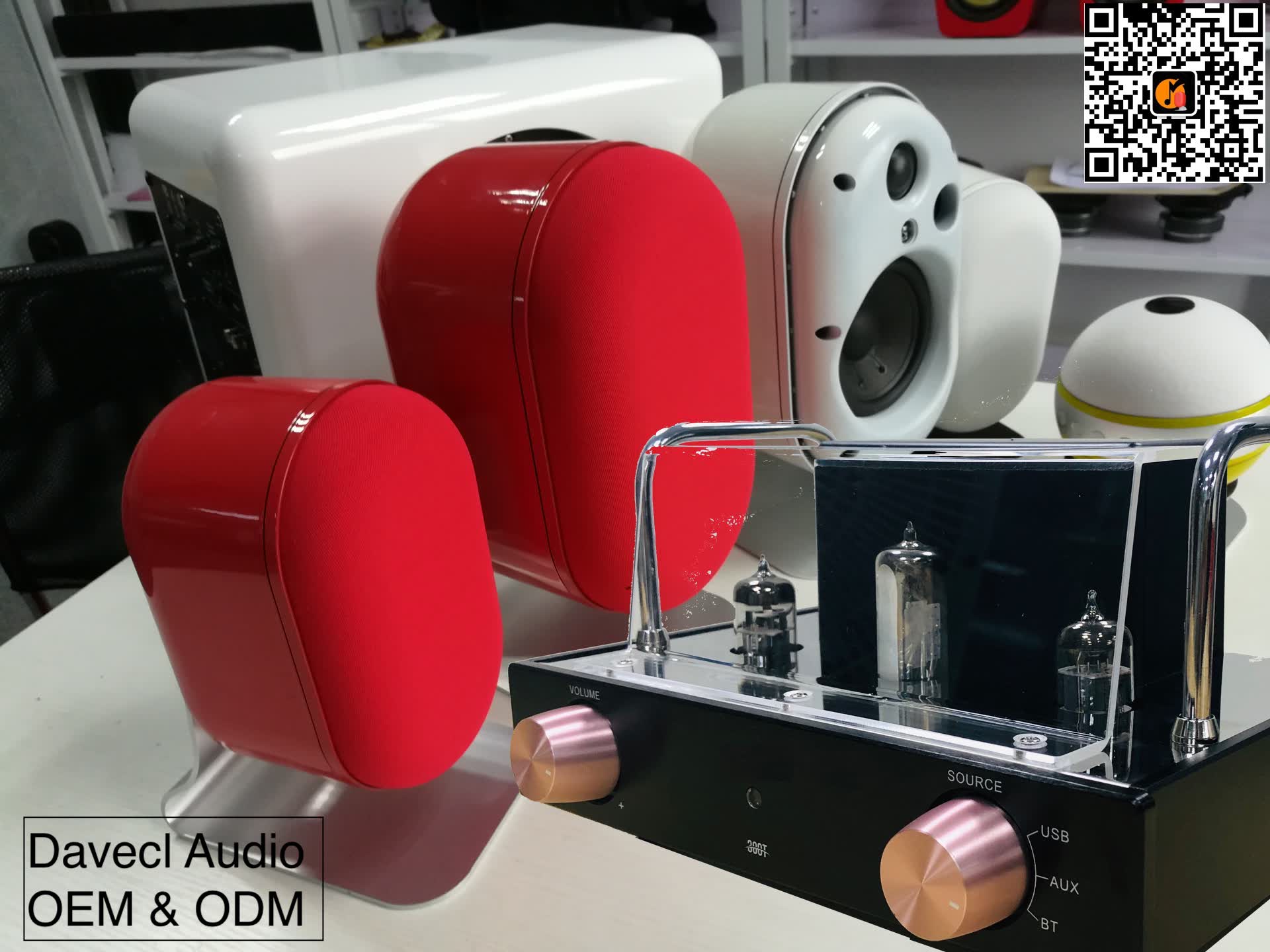 DAVECL QC ALTAVOZ Y AMPLIFICADOR DE TUBO