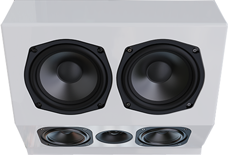 Altavoz de pared de cine en casa envolvente de 5,25 pulgadas