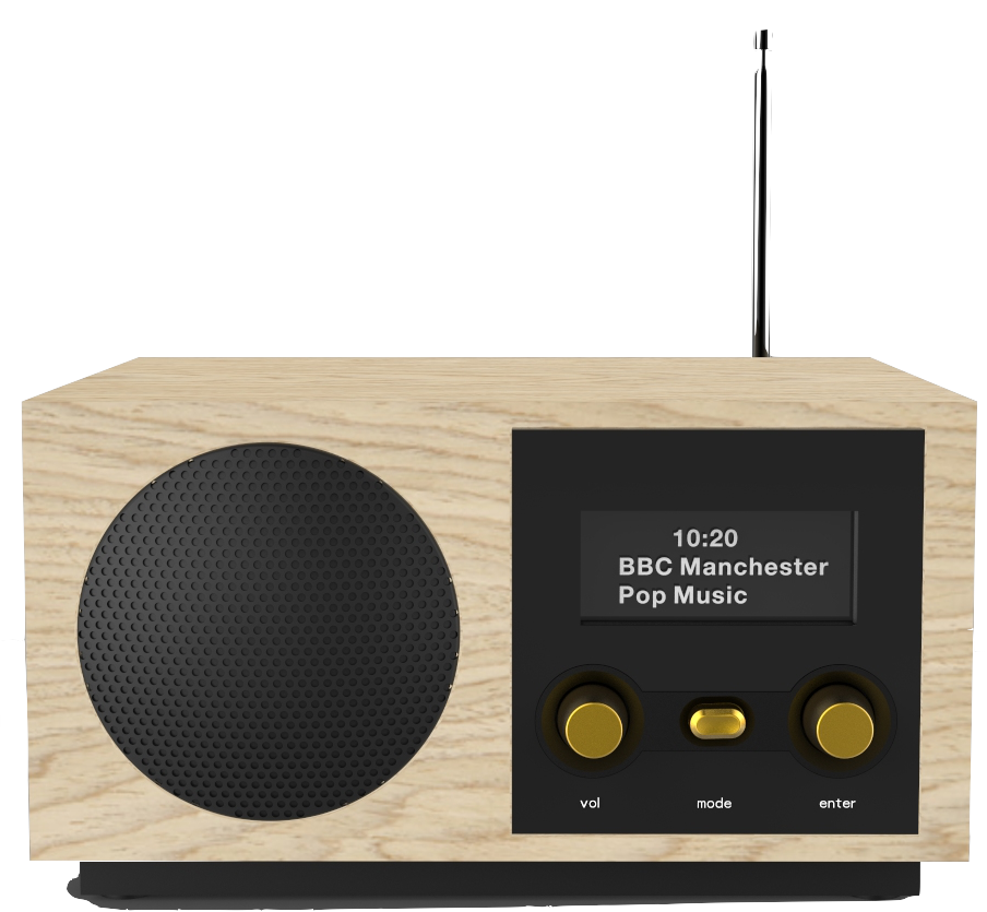 Radio DAB con altavoz de 3 pulgadas con licencia AAC para DAB+