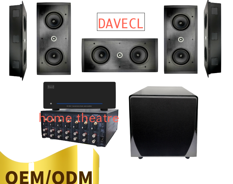 Altavoces de pared de gama alta para cine hoem: altavoz de pared y de pared de 6,5 pulgadas para sistema de cine en casa