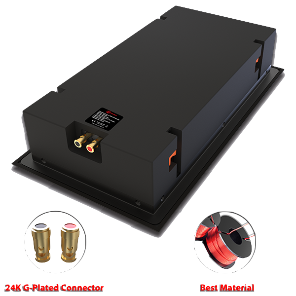 Altavoz de pared de cine en casa HIFI de 3 vías y 6,5 pulgadas