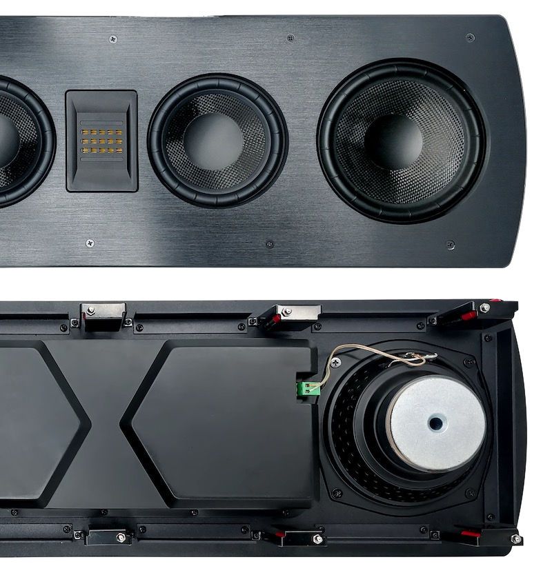 Altavoz de pared de 3 vías de 6,5 pulgadas