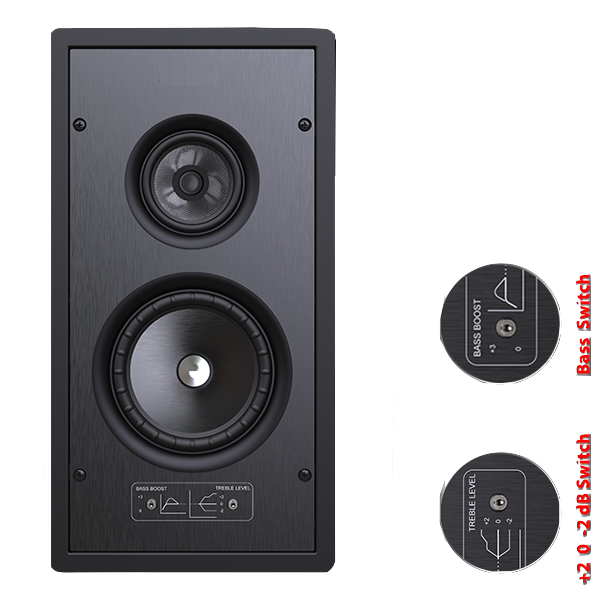 Altavoz de pared de cine en casa HIFI de 3 vías y 6,5 pulgadas